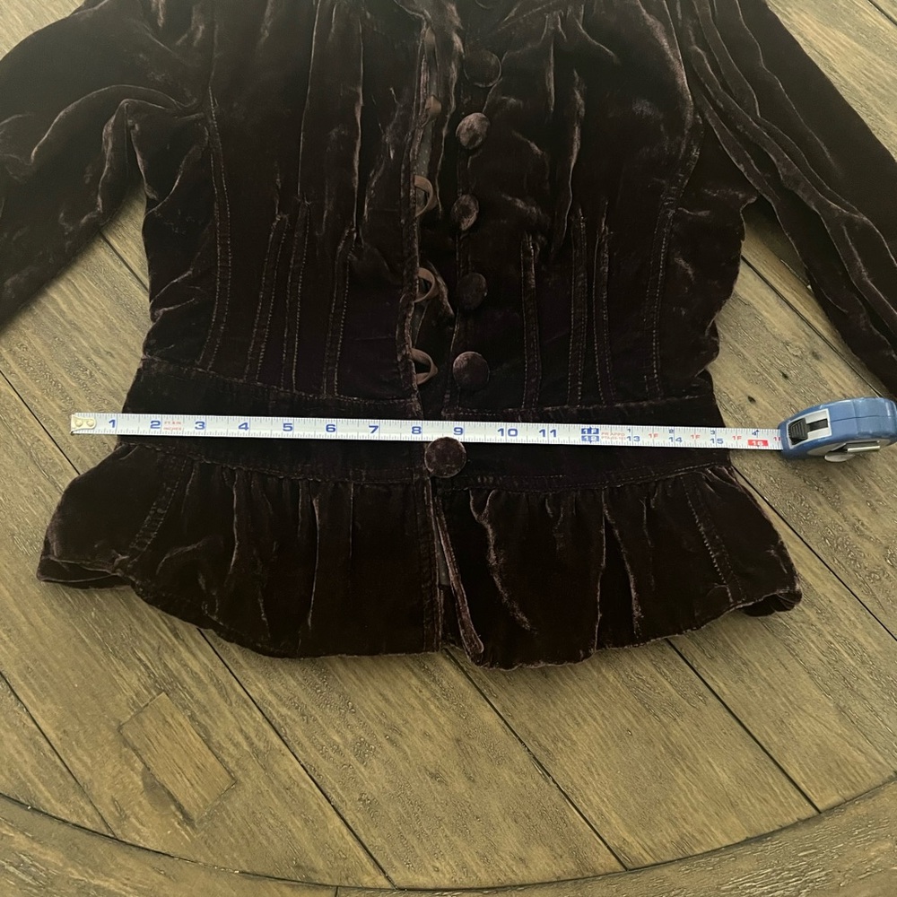 Kimchi Blue Velvet Maroon/Brown Jacket - Picture 6 of 8